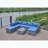 Hand-Woven Wicker Patio Sofa with Cushions