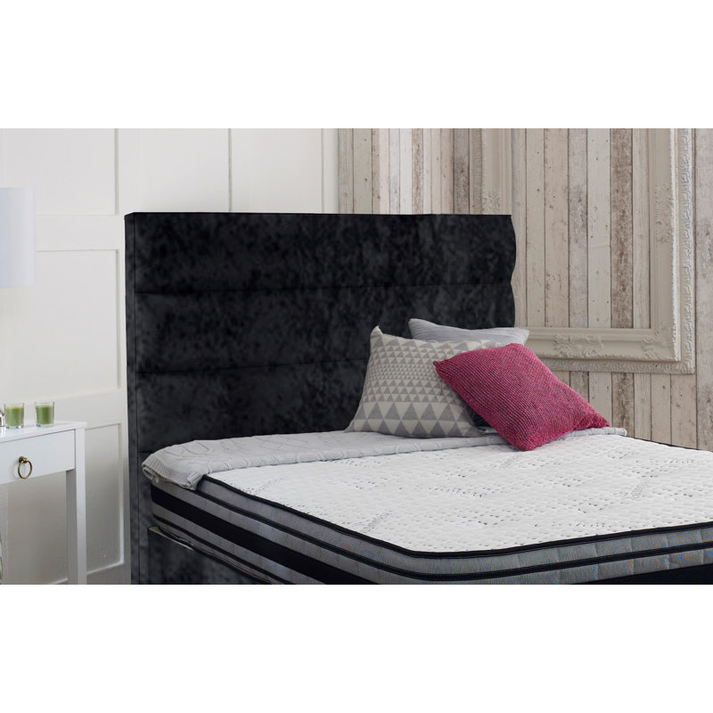 Arkansas Upholstered Headboard, Small Single, Black