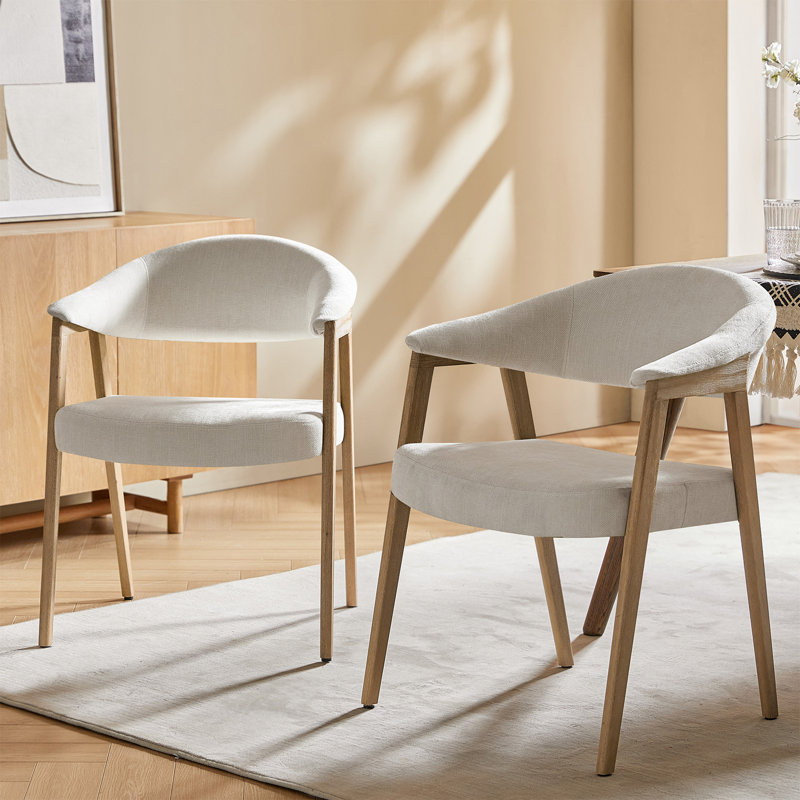 Chaise de salle à manger Milford, Blanc