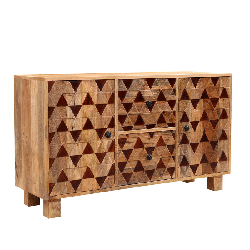 120cm Solid Wood Sideboard