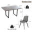 Malaia 5-piece rectangular dining table set with 4 matching chairs for dining room, kitchen and rooms-781728726