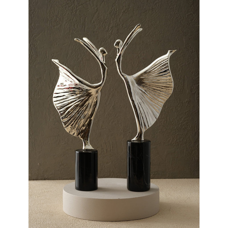 Marble Statue Decorative Object, Silver