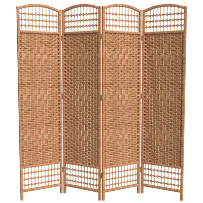 67" Tall Woven Room Divider 