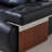 Bauhaus Retro Straight Black Sofa