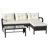 Keillin 68'' Wide Wicker Patio Sectional with Cushions