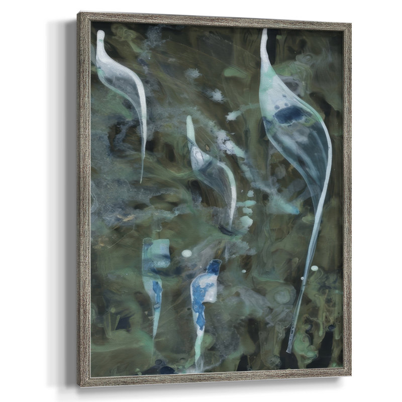 «Beginning in the Great Deep II», reproduction encadrée - bois massif, H 11 po x l 9 po