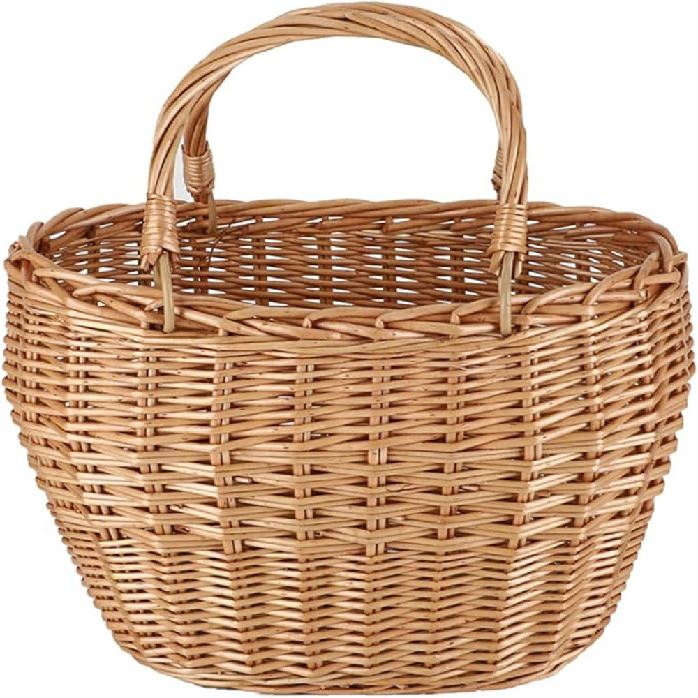 Bayou Breeze Wicker Picnic Basket With Handles Wicker Woven Garden ...