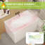Baignoire autoportante 43 po en acrylique de forme carrée japonaise avec siège 43 po Desgin® certifiée Cupc (blanc, 43 po avec siège)