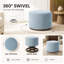 Pouf pivotant rembourré 22,5 po-545667031