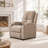 30.71'' Comfortable Modern Recliner with Push-Back Mechanism, and Cup Holders-1804988049