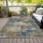 Machine Washable Indoor/Outdoor Xhevrie Blue Rug-111946722