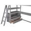 Lit mezzanine 2 tiroirs avec bureau intégré et tablettes Evo-1982418211-1996348010