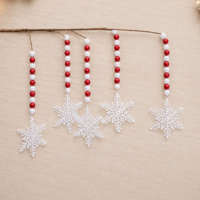 Jet de flocon de neige perlé (ensemble de 2)