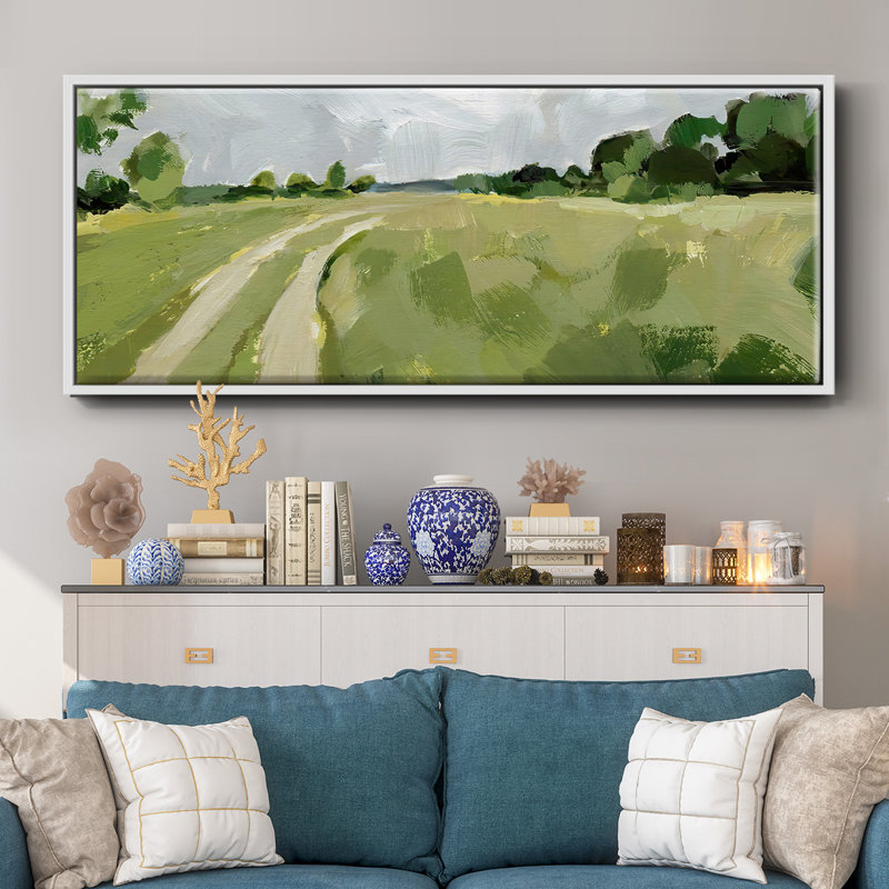 Meadow Trail I - Framed Canvas
