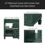 Meuble-lavabo de salle de bain avec lavabo en céramique, petite armoire de salle de bain, armoire moderne avec 2 tiroirs et tablette réglable-479091414