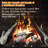 Gas Fireplace Logs Set, Ceramic White Birch Log for Gas Fireplace Intdoor Inserts, Vented