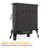 22" Electric Fireplace Heater with Flame Effect, Freestanding Fireplace with Adjustable Temperature