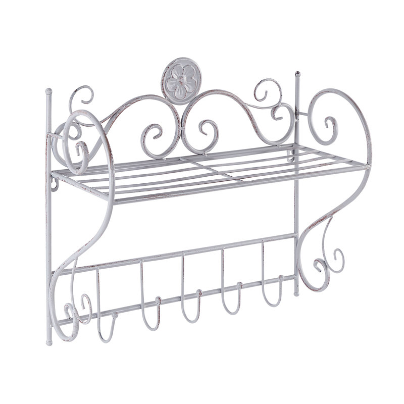 Barnard Metal Accent Shelf, Grey