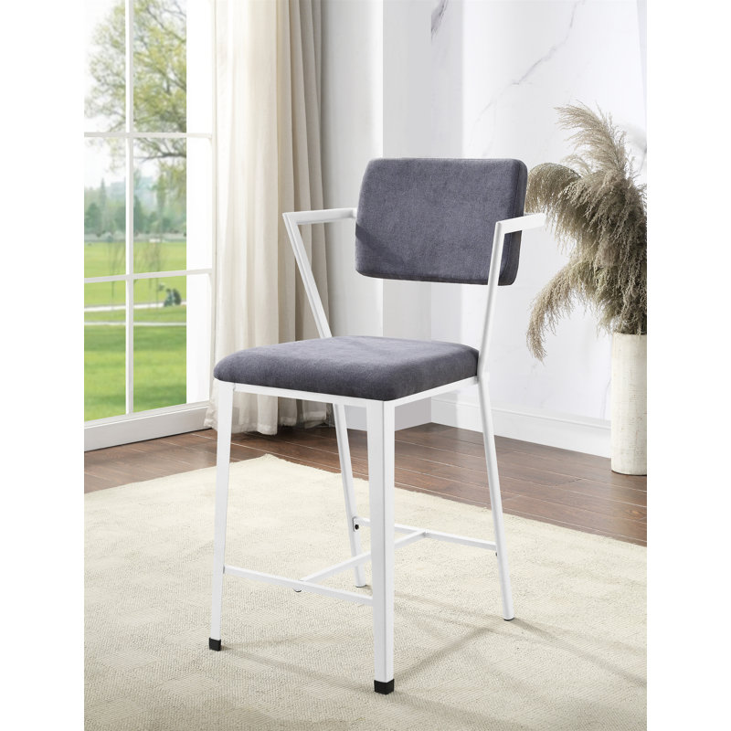 Chaise à hauteur de comptoir Cargo, Blanc