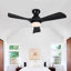 Ventilateur de plafond encastré noir Hot Lights