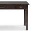 Avalon 60"W Solid Wood Contemporary Writing Desk with 2 Drawers and Flip-Down Keyboard Tray-1394308816-1394308817
