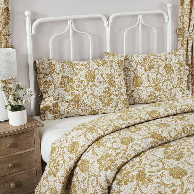 52 Thread Count Floral 100% Cotton Floral PillowCase, Standard