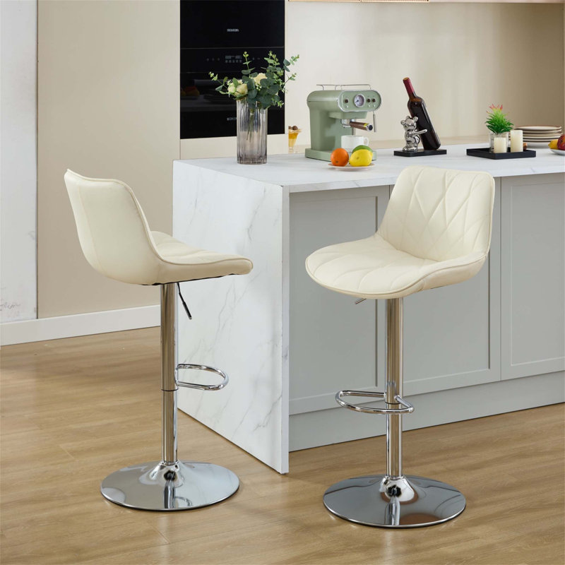 Ensemble de tabourets de comptoir polyvalents et réglables pour un îlot de cuisine élégant, confortable et ergonomique