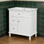 Meuble-lavabo de salle de bain avec lavabo, un tiroir rabattable et deux tiroirs-615416335