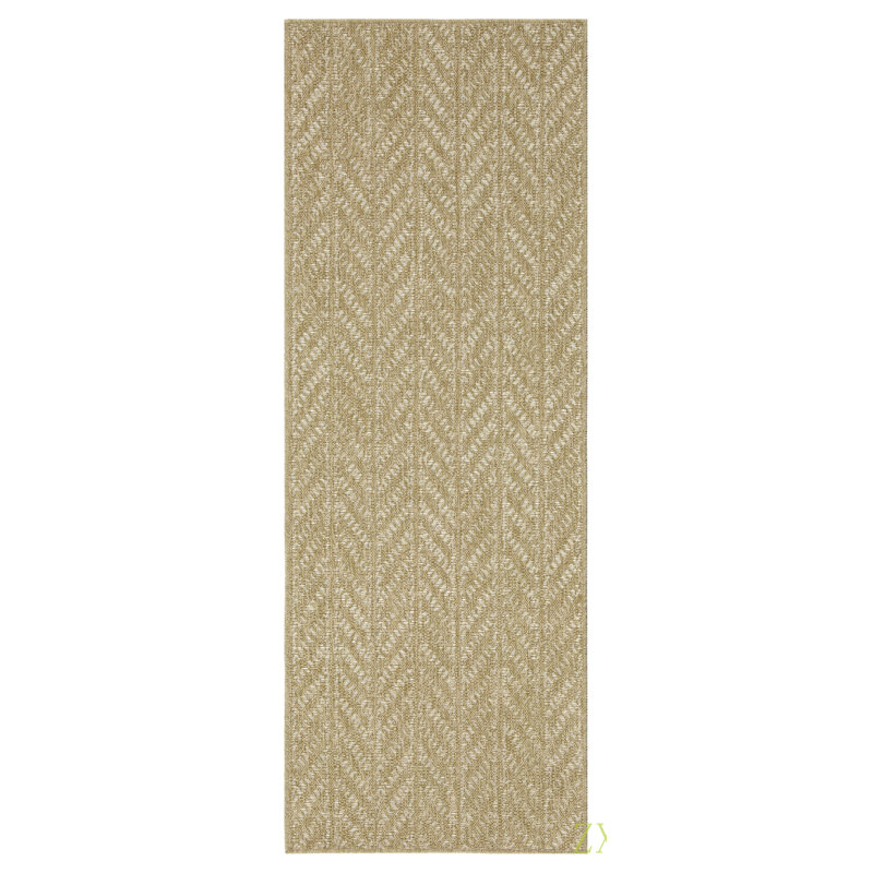 Earth GC_NTL1014 Jute/ 2 Ft. 7 In. X 7 Ft. 3 In. Indoor/Outdoor Area Rug, Runner 2'7" x 7'3"