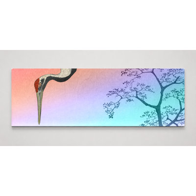 Cranes at Ueno (One Hundred Famous Views of Edo) — Panoramic Canvas Wall Art