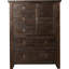 Commode pour homme 5 tiroirs en bois massif Mariama