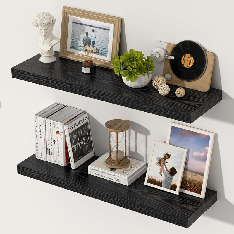 MDF Floating Shelf, Black