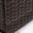 Wicker Fire Pit Column With Glass Wind Guard