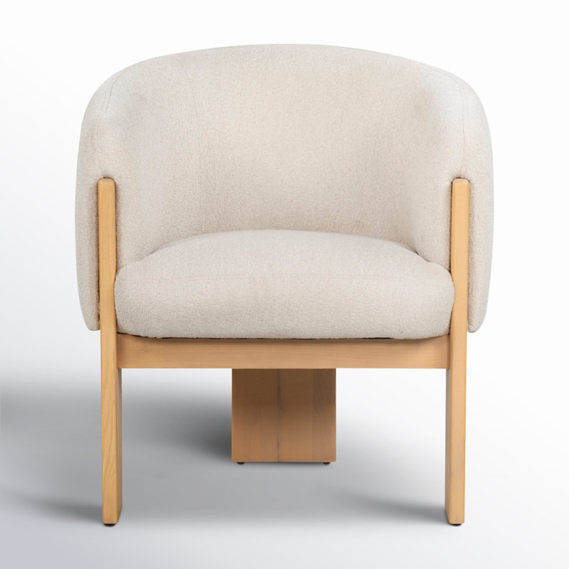 Lauricella Barrel Back Dining Chair, Tan