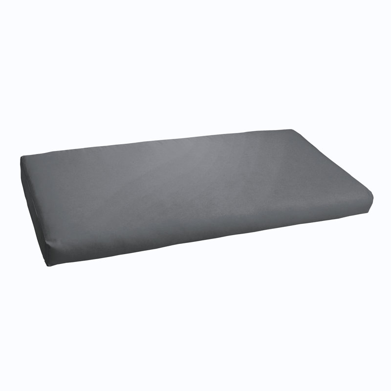 Outdoor 3'' Bench Seat Cushion, Fresco Charcoal, 60"