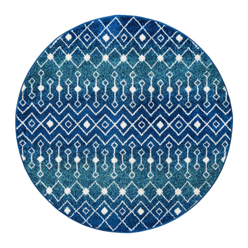Somerville Geometric Indoor Rug, Round 6'1"