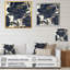 Blue Gold Peony Celebration VI, reproduction d'art sur toile-88545488-88545489