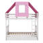 Lit superposé simple en bois avec tente et tiroirs Wetzler Kids-2068367241-2068367242