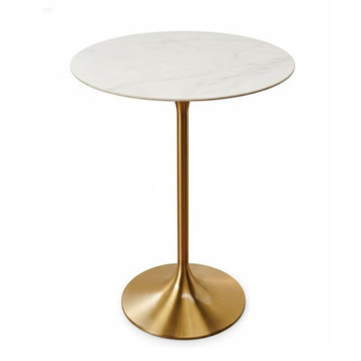 Monaco Gold Marble Bistro Table