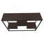 Accent Table, Console, Entryway, Narrow, Sofa, Brown Laminate, Black Metal, Contemporary, Modern