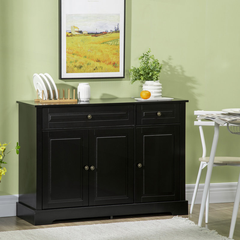 Armoire décorative avec 2 tiroirs et tablettes réglables