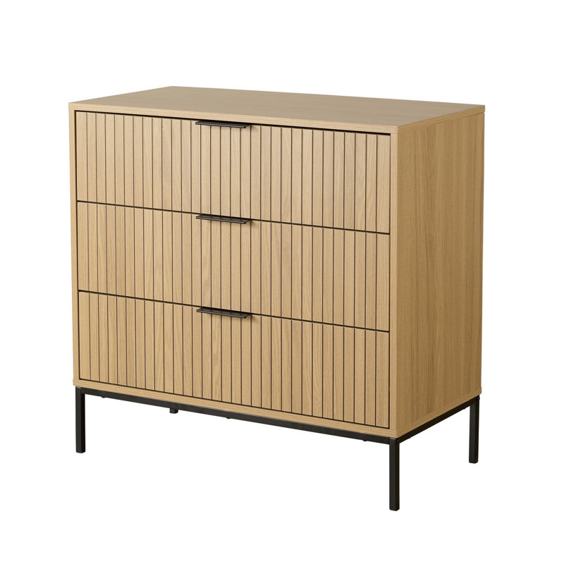 Steel 3 - Drawer Rectangle Accent Chest