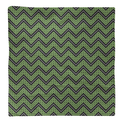 Serviette en coton à motif à chevrons à la main Stephenie