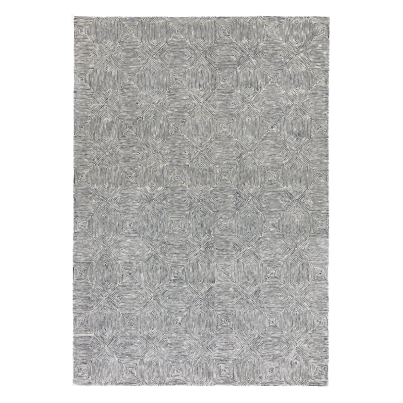 Deutsch Hand Woven Wool Grey Indoor Rug, Rectangle 200 x 300cm