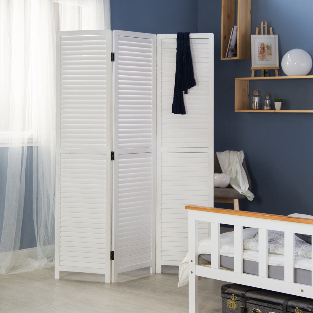 Room Divider Alina Wooden Room Divider With 3 Panels