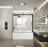 Kingston Brass 60-Inch Acrylic Rectangular 3-Wall Alcove Tub With Tub Door, Drain-108329124-108329128