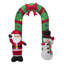 8FT Christmas Inflatable Santa Snowman Gate Arch