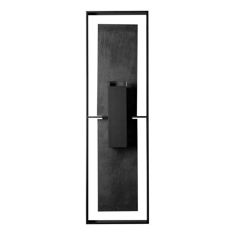 Aluminum Wall Light, 34" H x 10" W x 4" D, Coastal Black