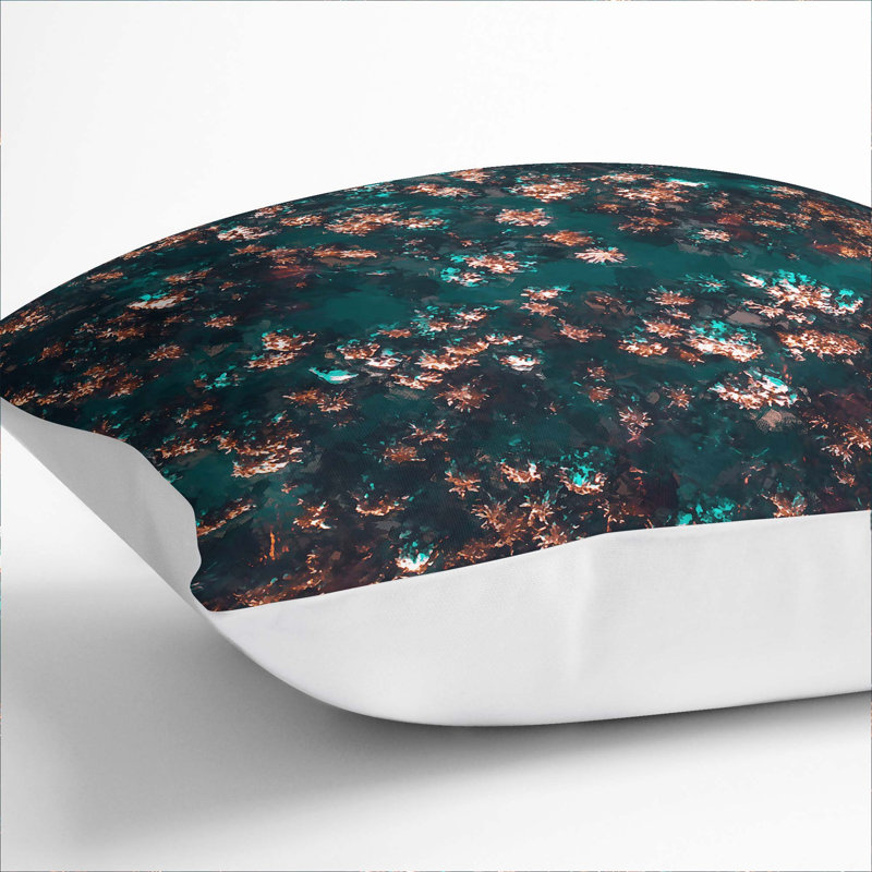 Abstract Square Cushion, 40cm H x 40cm W x 15cm D, White