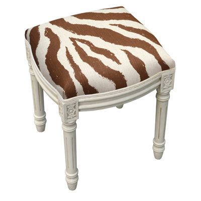 Jilyn Solid Wood Vanity Stool by World Menagerie